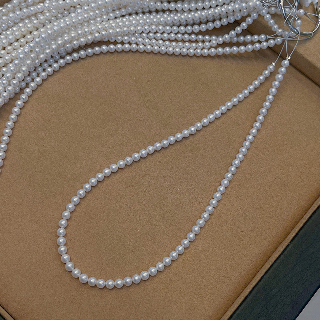 Koyace 4-5mm Pure Small Beaded Pearl Necklace