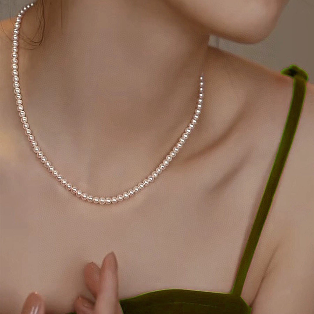 Koyace 4-5mm Pure Small Beaded Pearl Necklace