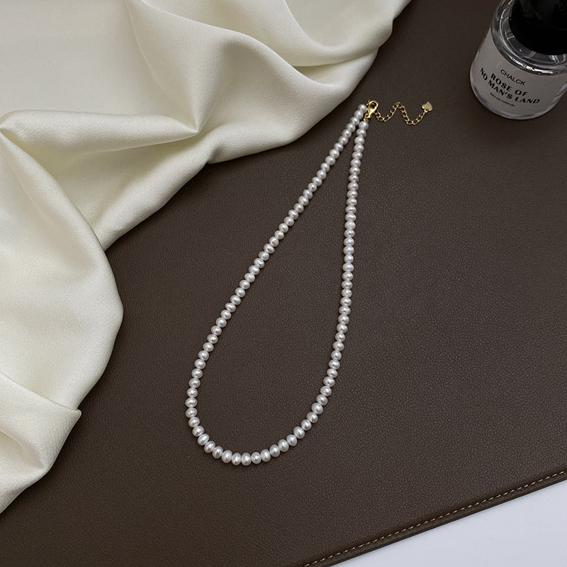 Koyace 4mm Highlight Mini Pearl Beaded Necklace