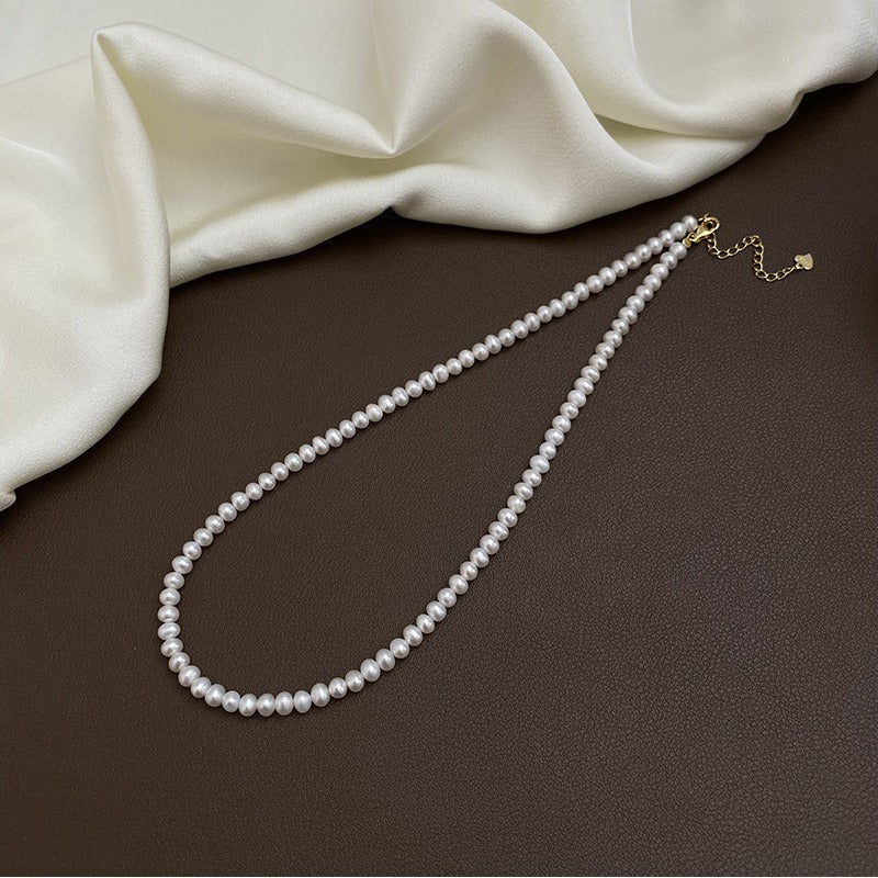 Koyace 4mm Highlight Mini Pearl Beaded Necklace