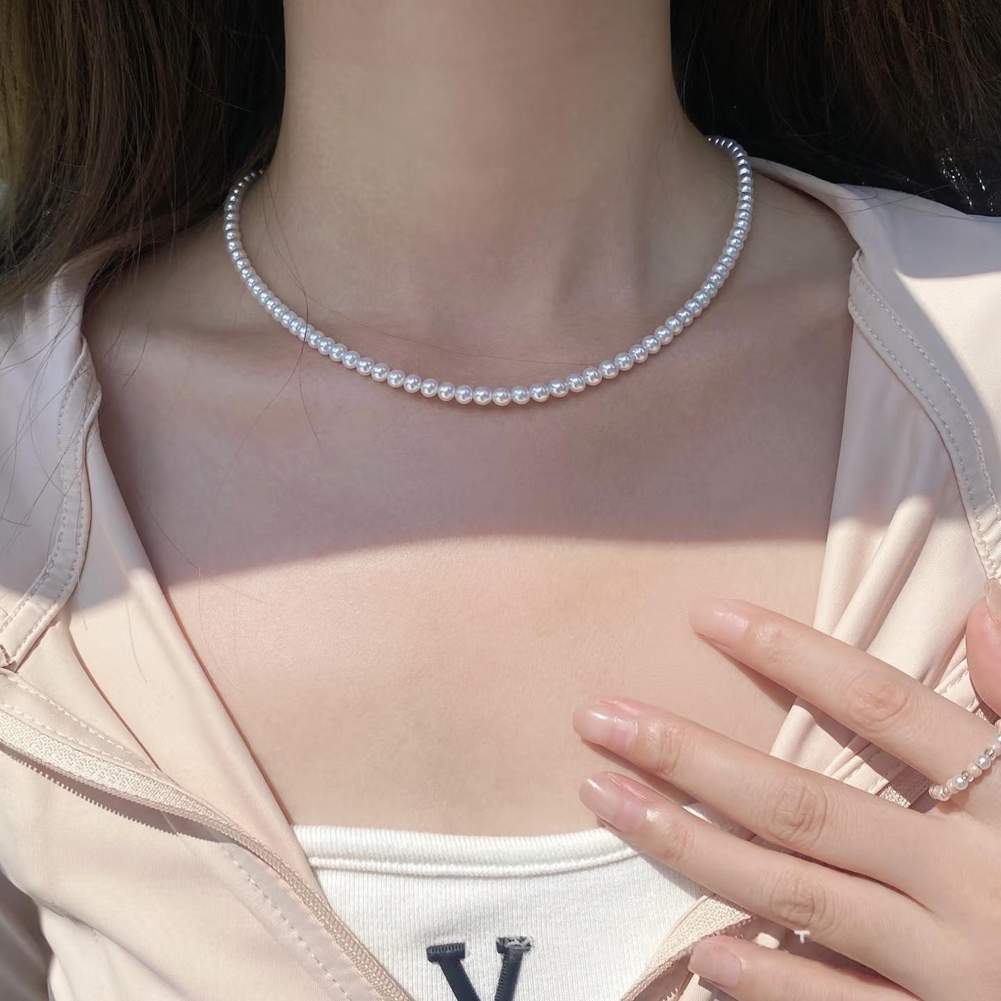 Koyace Akoya Pearl 4-5mm Beaded Necklace