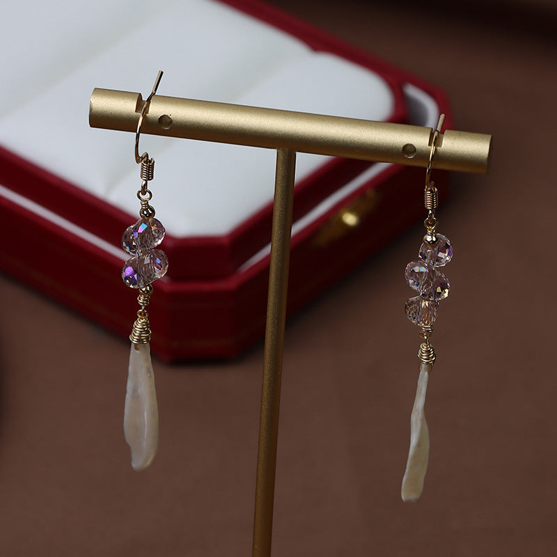 Koyace Amethyst Baroque Pearl Spear Earrings