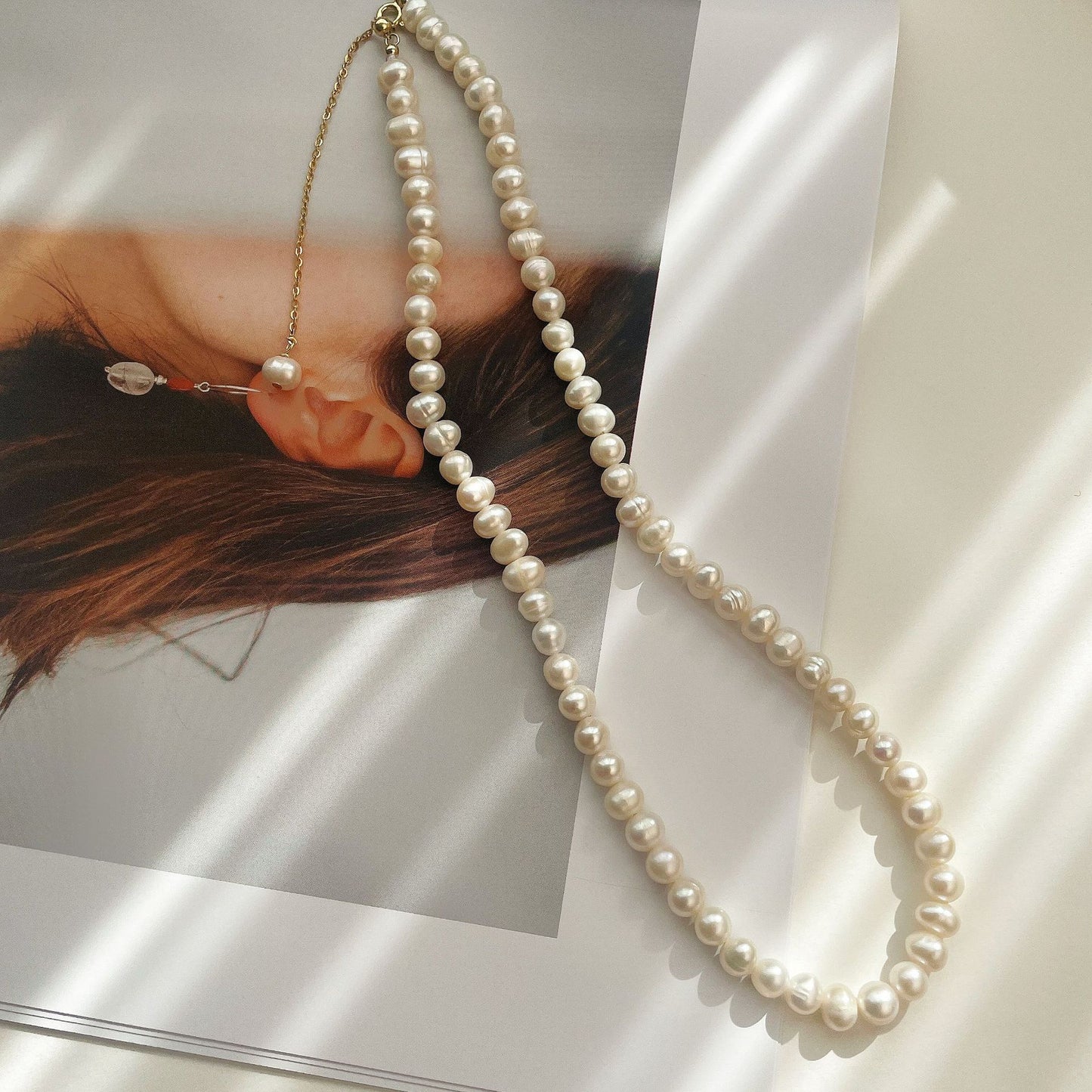 Koyace French Irregular Natural Freshwater Pearl Necklace
