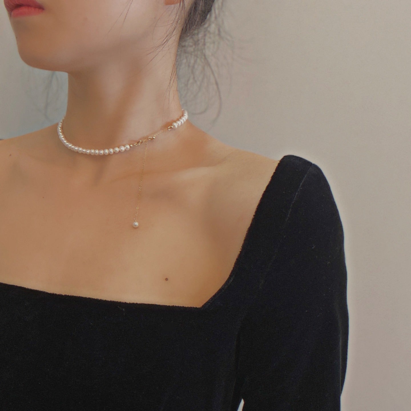 Koyace French Irregular Natural Freshwater Pearl Necklace