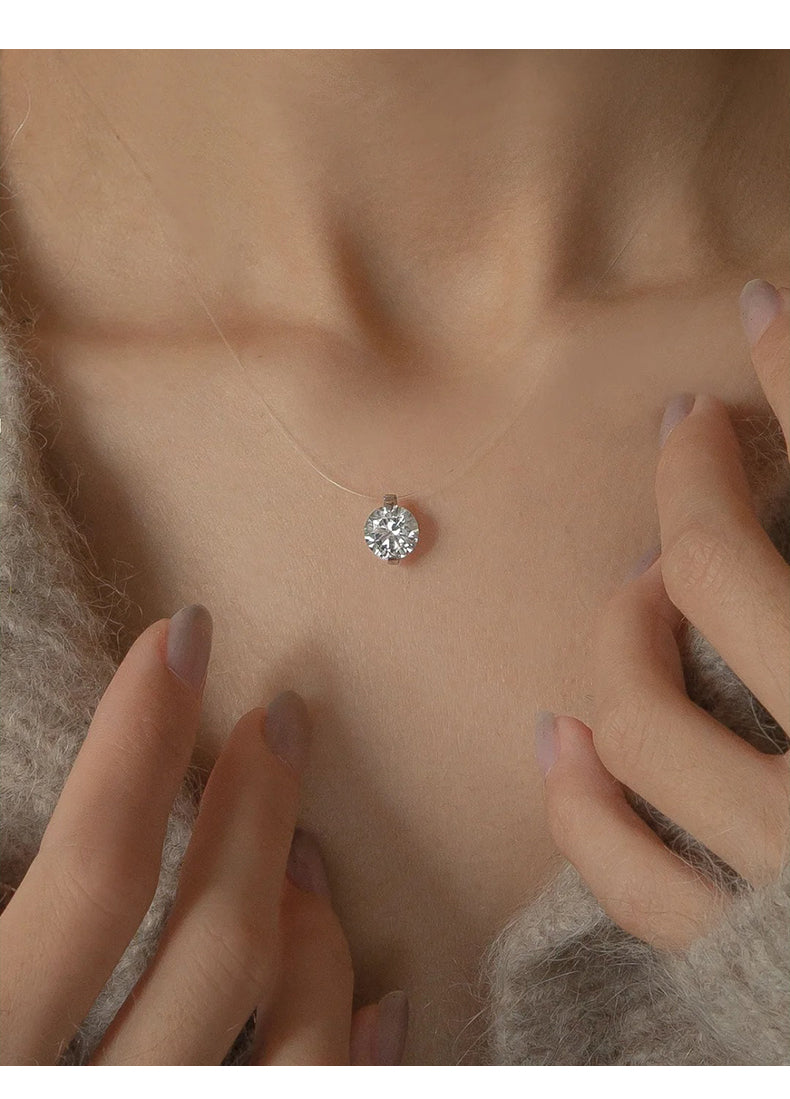 Koyace Mermaid's Tear Necklace Moissanite S925 Sterling Silver