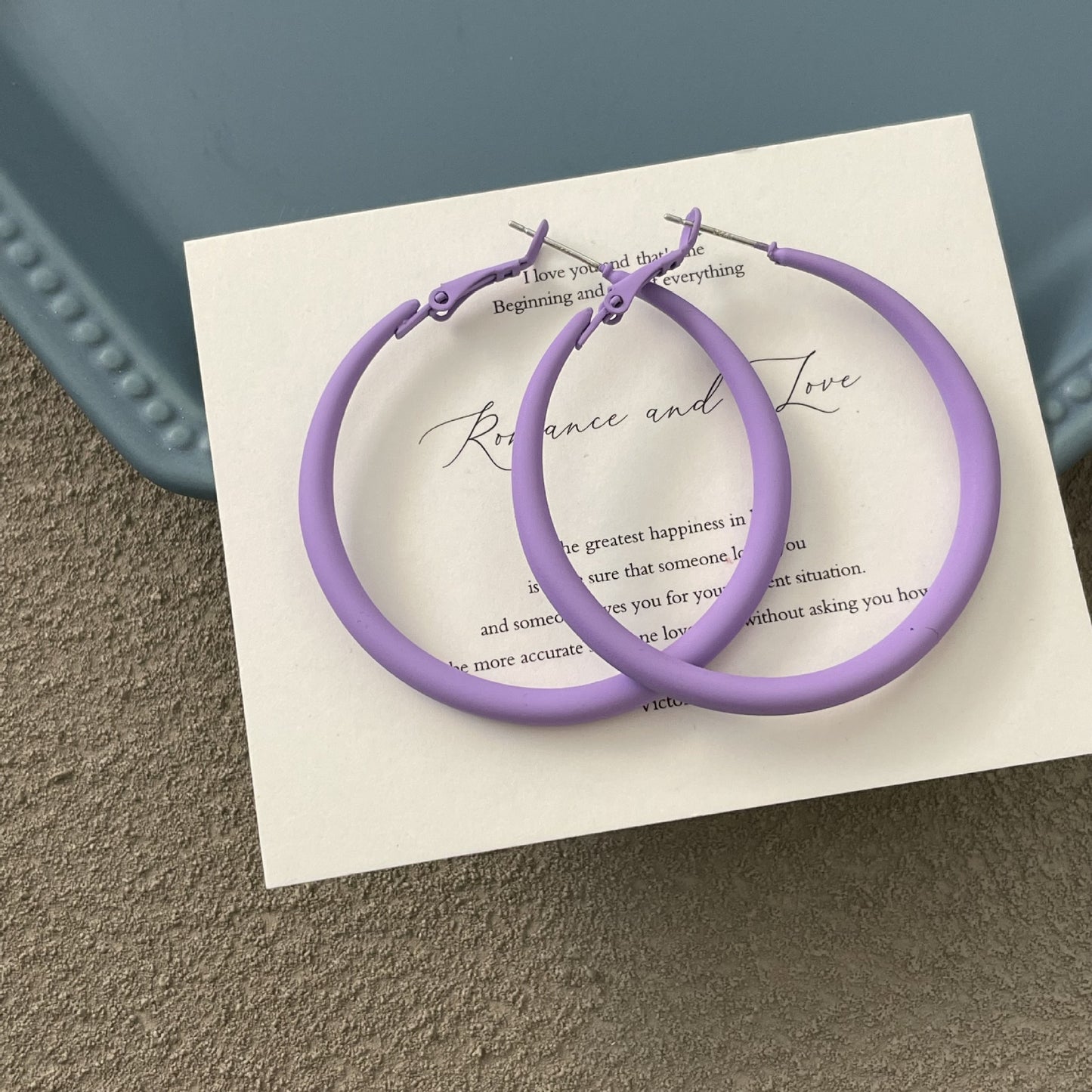 Koyace Metal Exaggerated Thick-rimmed Large Ring Earrings