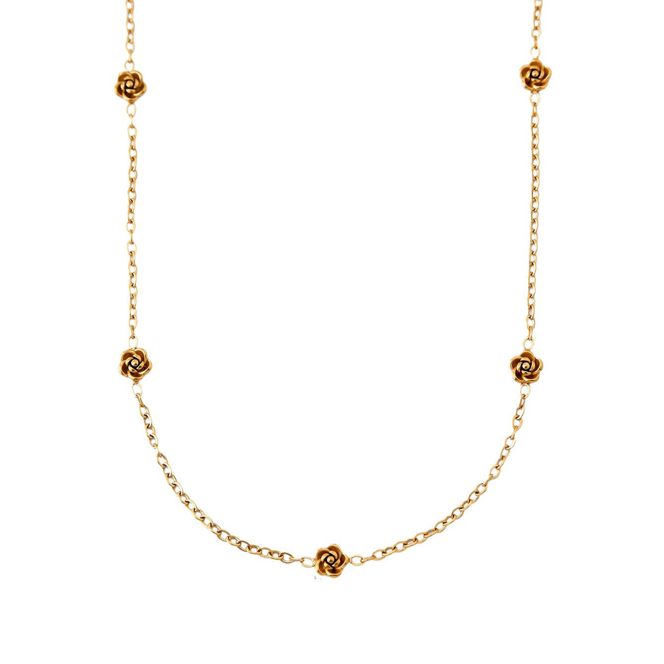 Koyace Rose Beaded 18k Gold-plated Necklace