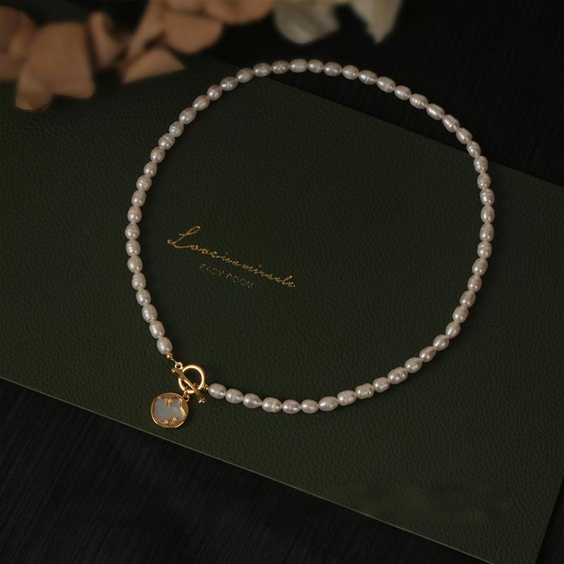 Koyace Shell Starry Sky Beaded Pearl Necklace