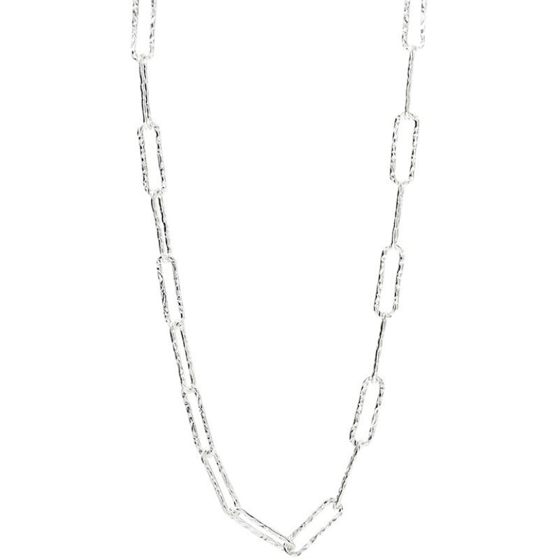 Koyace Starry Sky Geometric Loop Pure Silver Necklace