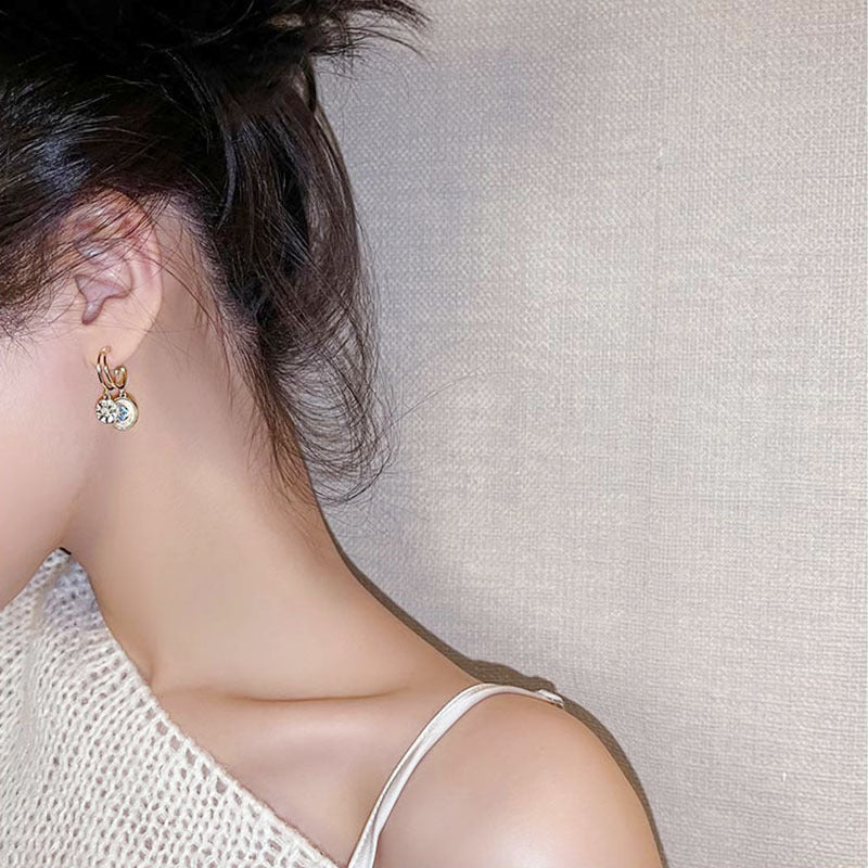 Koyace Time Of The Mirror Pendant Slightly Diamonds Earrings