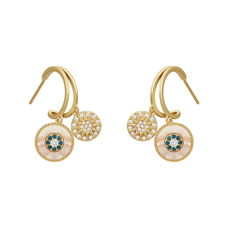 Koyace Time Of The Mirror Pendant Slightly Diamonds Earrings