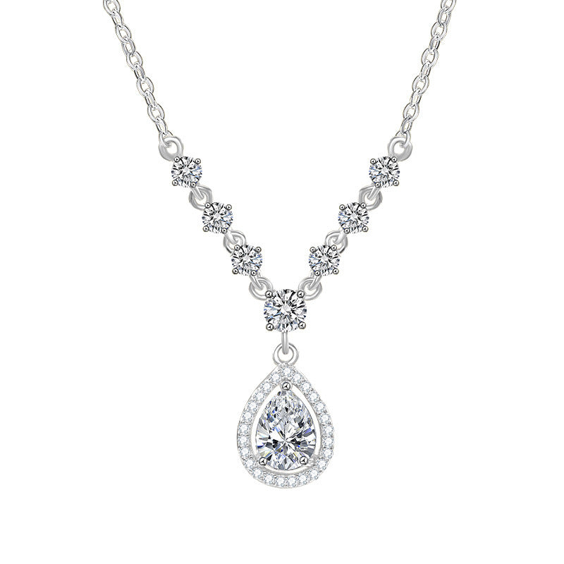 Koyace Water drop Sparkling Diamond Necklace
