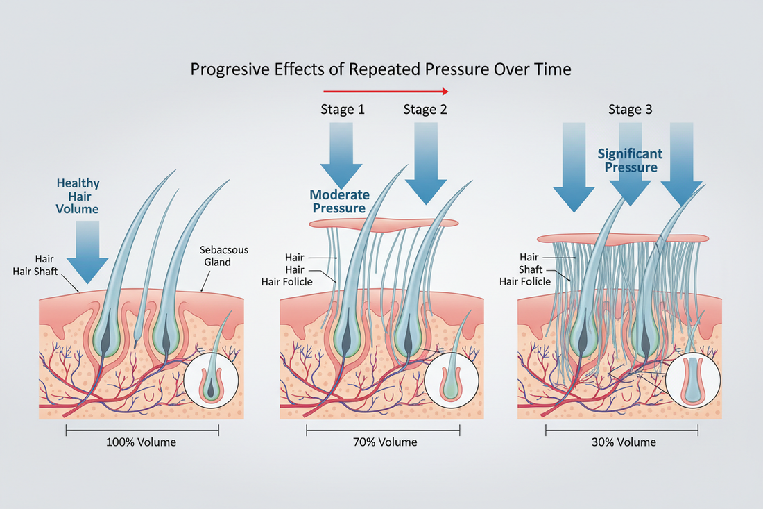 Hair Compression Damage: The Hidden Reason Your Hair Won’t Hold Volume