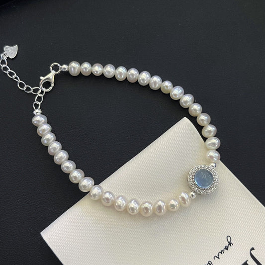 Koyace Gem-inlaid pearl beaded Bracelet
