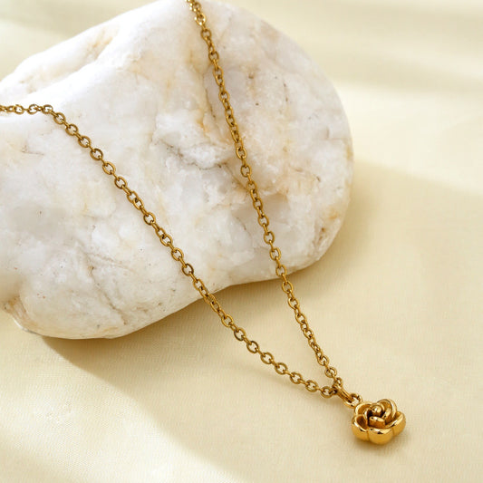 Koyace Rose Pendant 18k Gold-plated Necklace