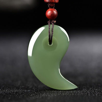 Koyace Pure Jade Two Fish Couple Necklace