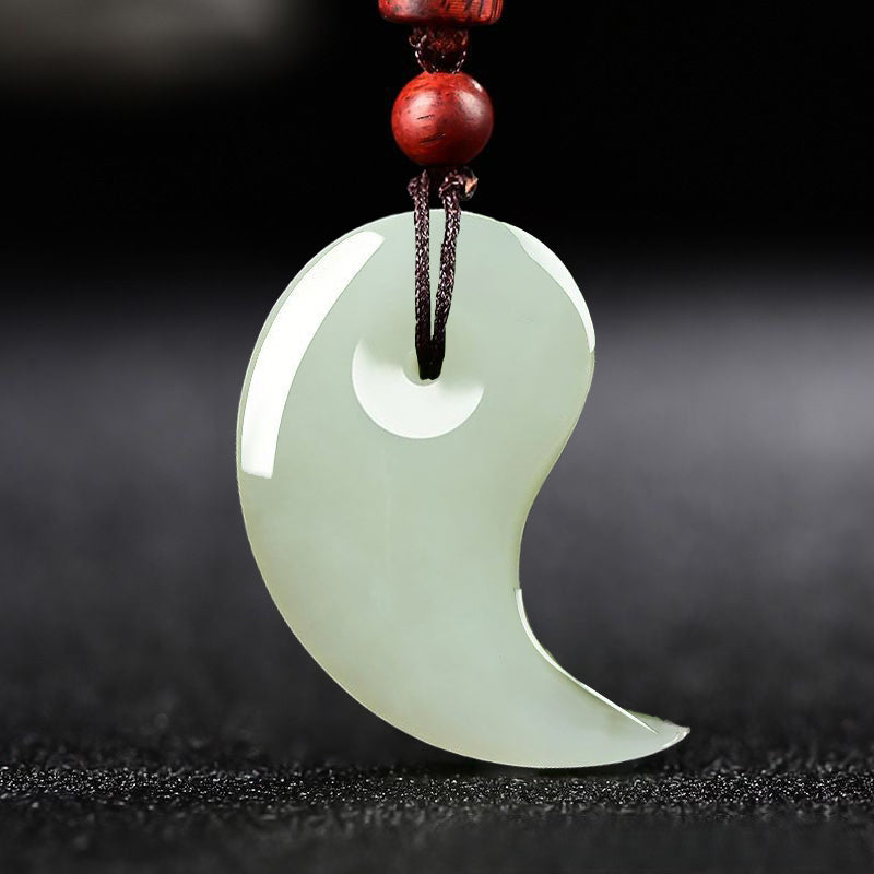 Koyace Pure Jade Two Fish Couple Necklace