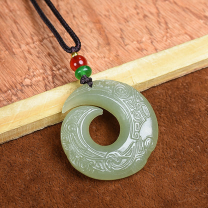 Koyace Pure Jade Volution Donut Necklace