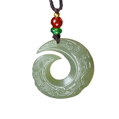 Koyace Pure Jade Volution Donut Necklace