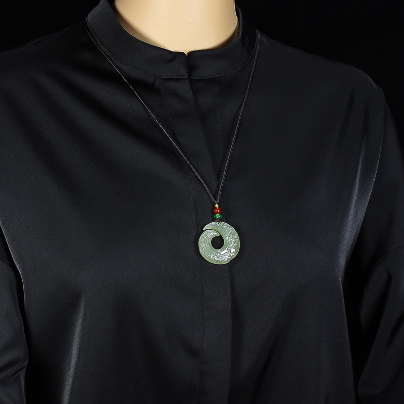 Koyace Pure Jade Volution Donut Necklace