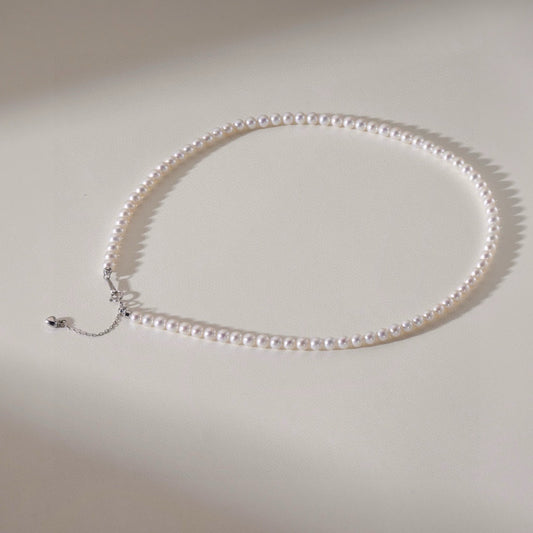 Koyace 4-5mm Pure Small Beaded Pearl Necklace