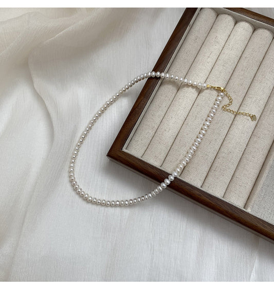 Koyace 4mm Highlight Mini Pearl Beaded Necklace