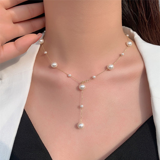 Koyace Babysbreath Shell Pearl Versatile Round Necklace S925