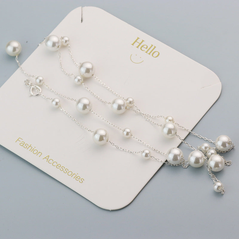 Koyace Babysbreath Shell Pearl Versatile Round Necklace S925