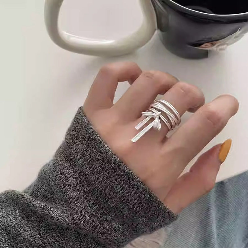Koyace Ballet-style Bow Ribbon Open Ring