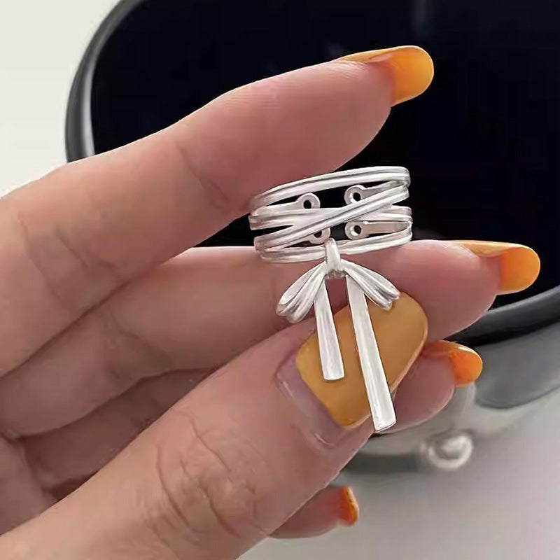 Koyace Ballet-style Bow Ribbon Open Ring