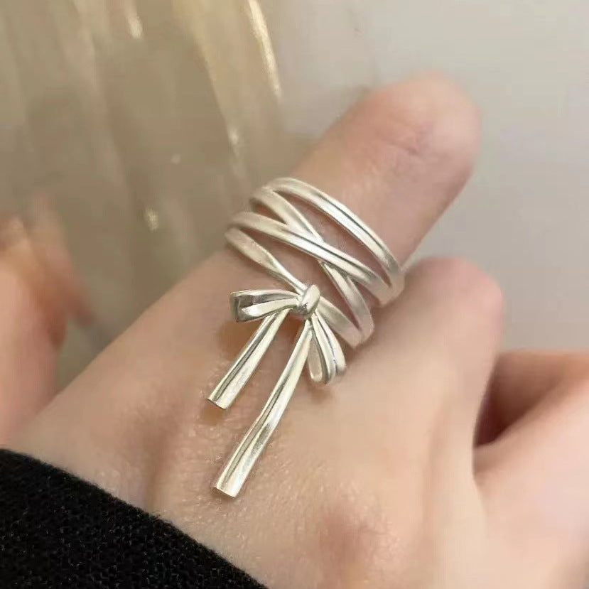 Koyace Ballet-style Bow Ribbon Open Ring