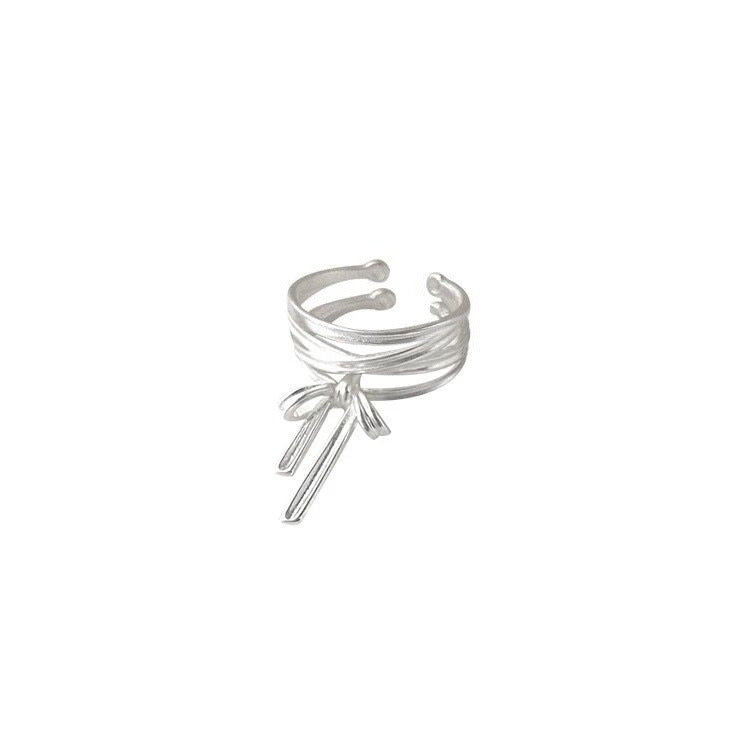 Koyace Ballet-style Bow Ribbon Open Ring