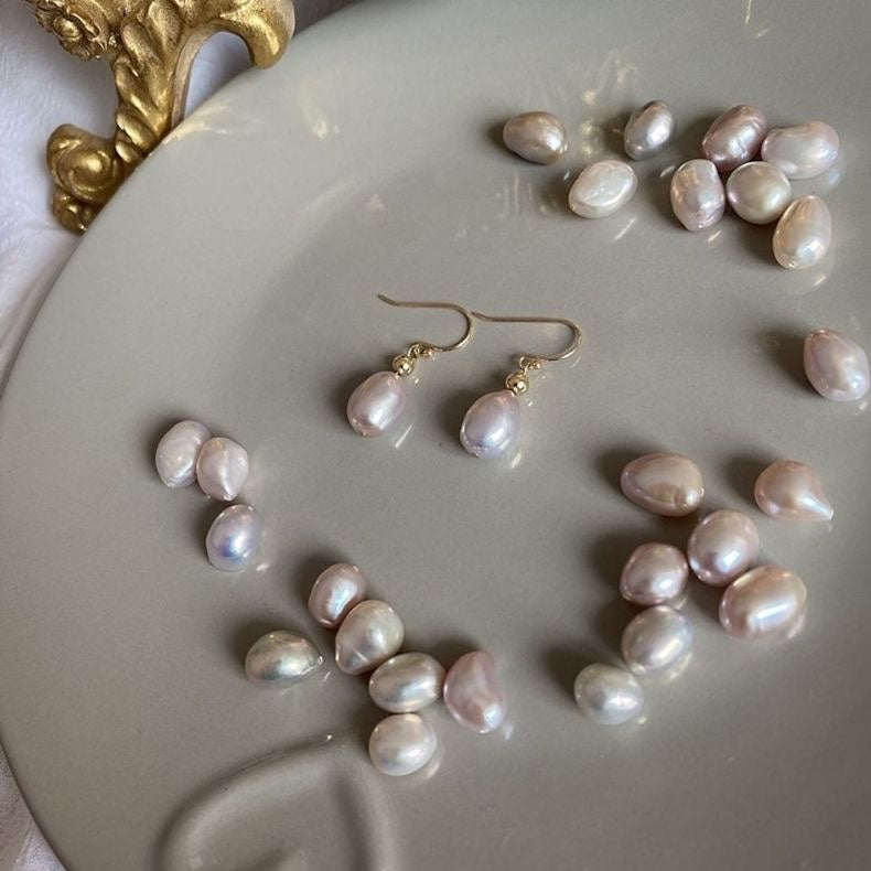 Koyace Baroque Lavender Purple Pearl Earrings