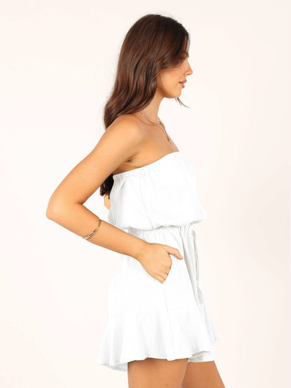 Koyace Crinkle Romper Temperament  Summer