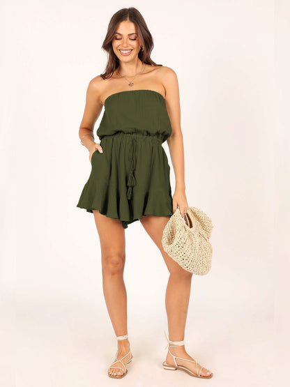 Koyace Crinkle Romper Temperament  Summer