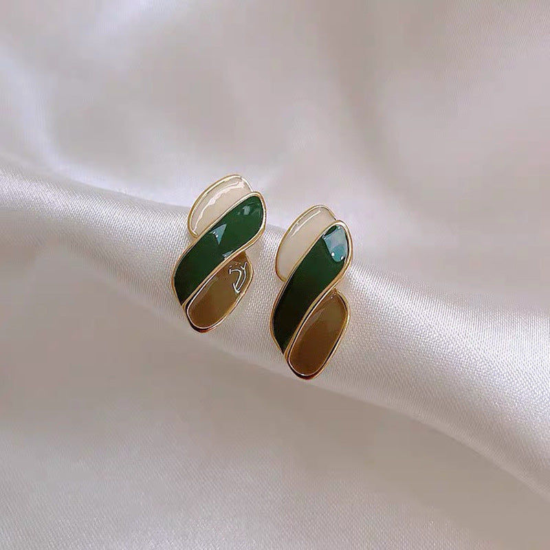 Koyace Drop Glaze Painting Style Stud Earrings