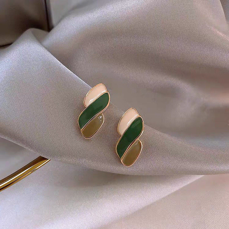 Koyace Drop Glaze Painting Style Stud Earrings