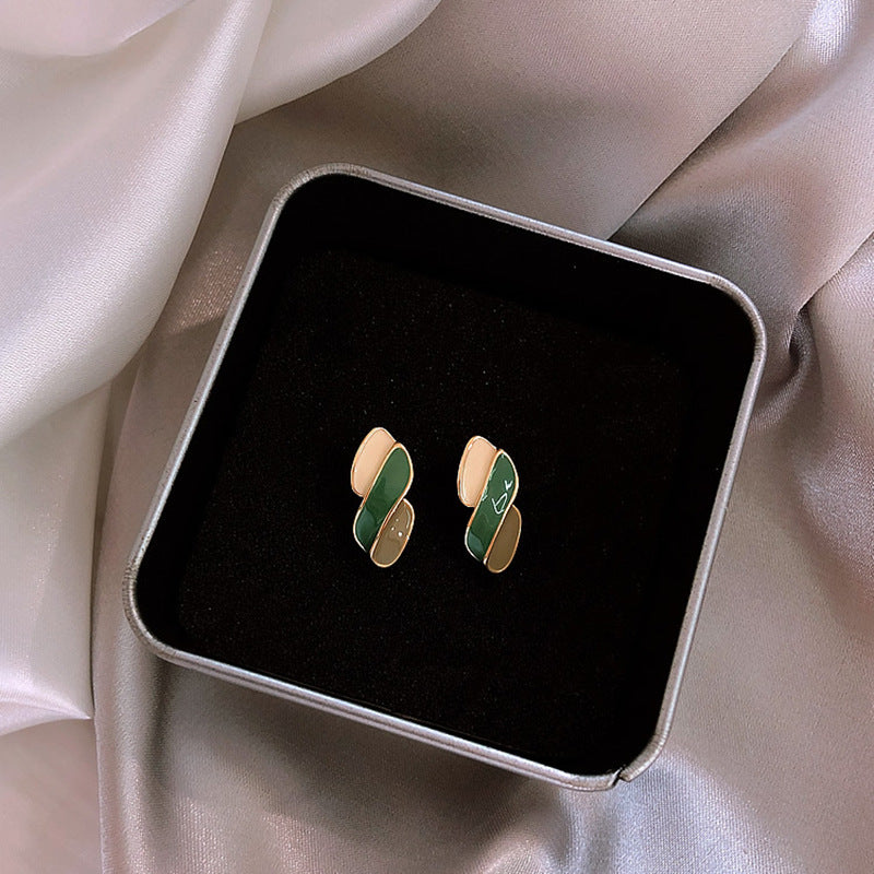Koyace Drop Glaze Painting Style Stud Earrings