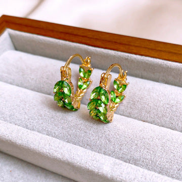 Koyace Ears of Wheat Shape Full of Drilled Earrings