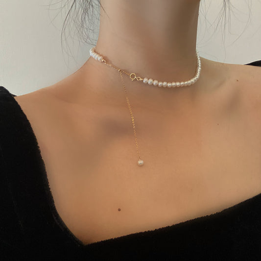 Koyace French Irregular Natural Freshwater Pearl Necklace