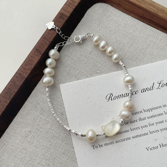 Koyace Freshwater Pearl Shell Cat Bracelet