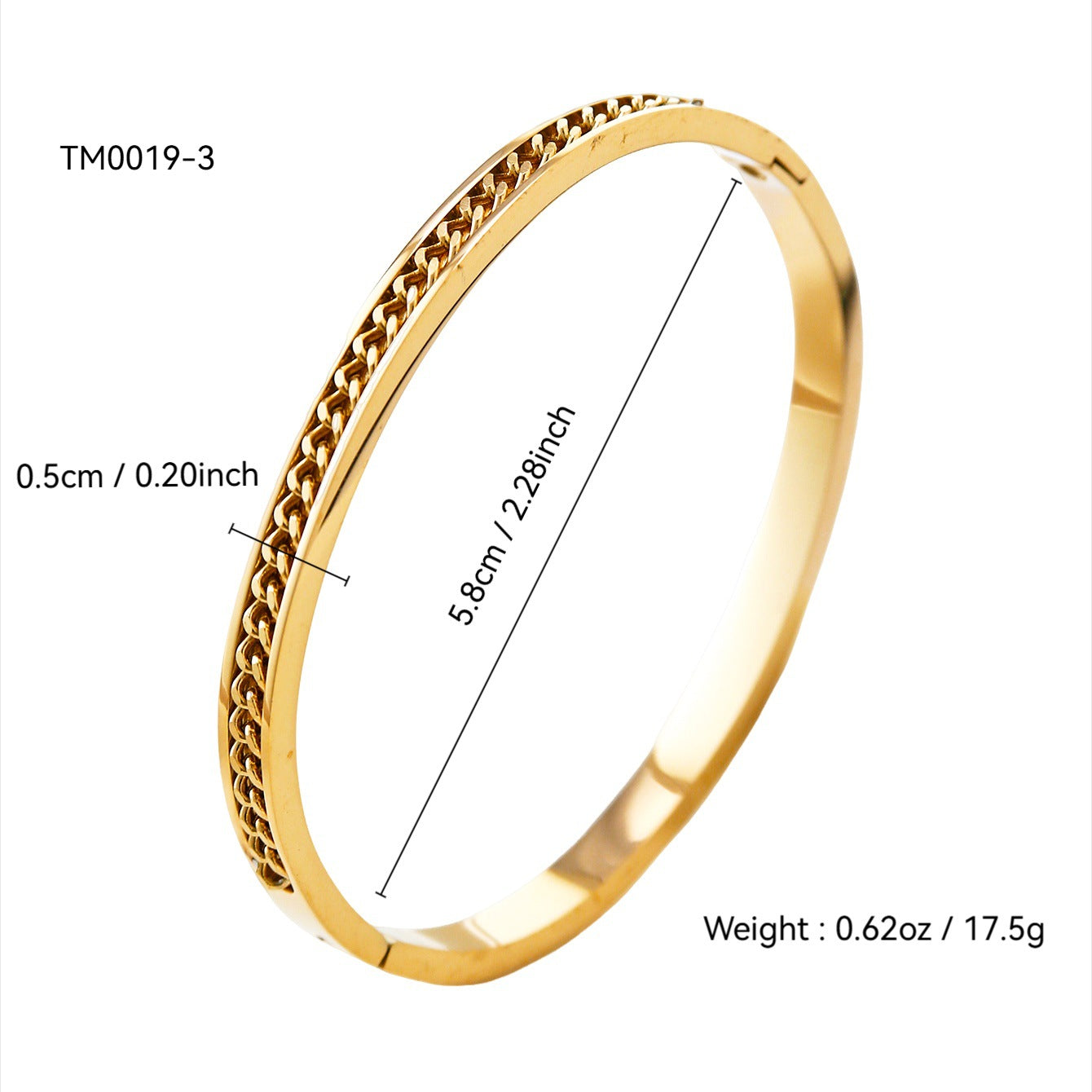Koyace Geometric Pattern Series 18k Gold-plated Bracelet