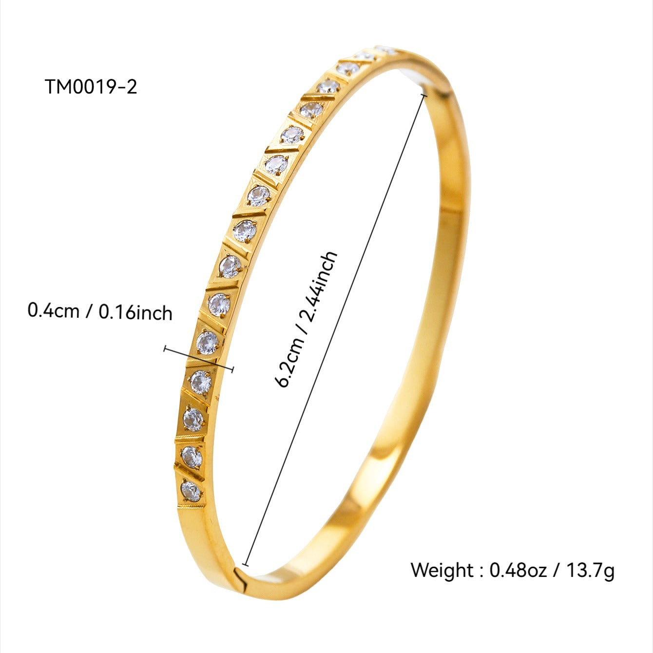 Koyace Geometric Pattern Series 18k Gold-plated Bracelet