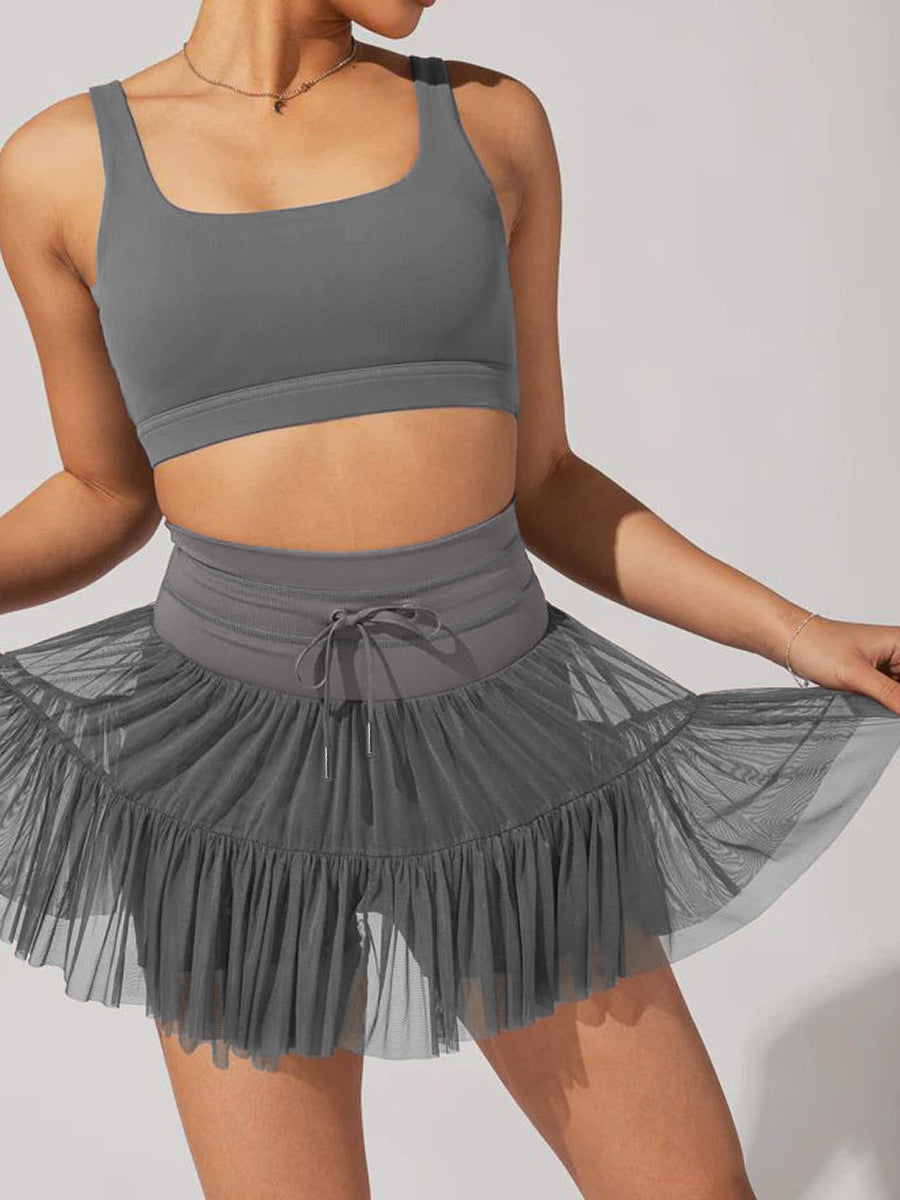 Koyace High Waist Lace-up Pleated Hottie Skirt