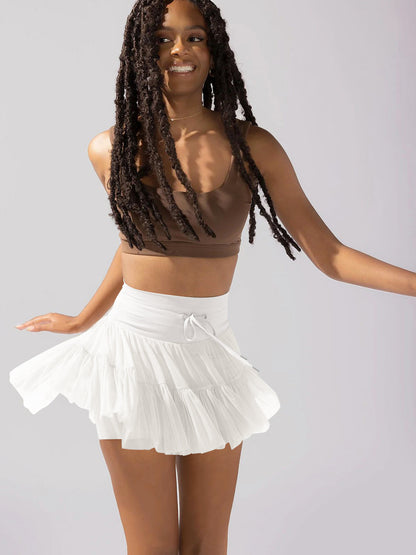 Koyace High Waist Lace-up Pleated Hottie Skirt