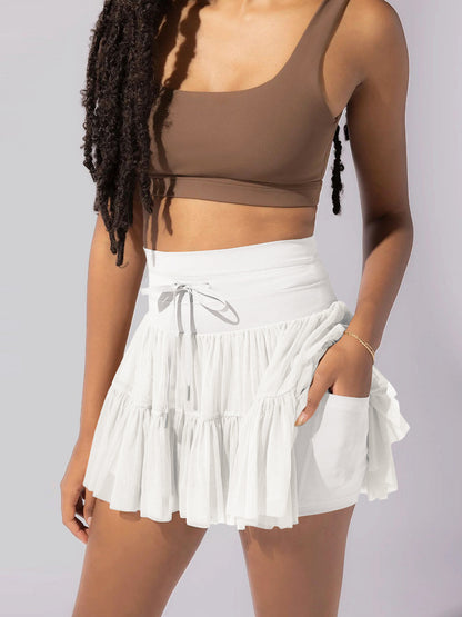 Koyace High Waist Lace-up Pleated Hottie Skirt