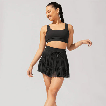 Koyace High Waist Lace-up Pleated Hottie Skirt