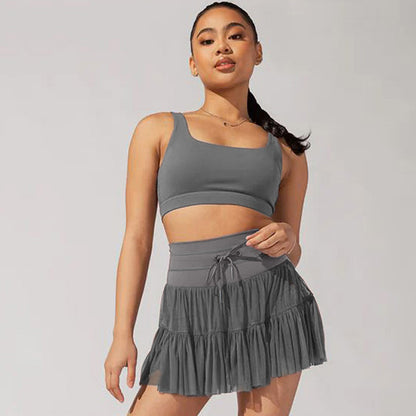 Koyace High Waist Lace-up Pleated Hottie Skirt