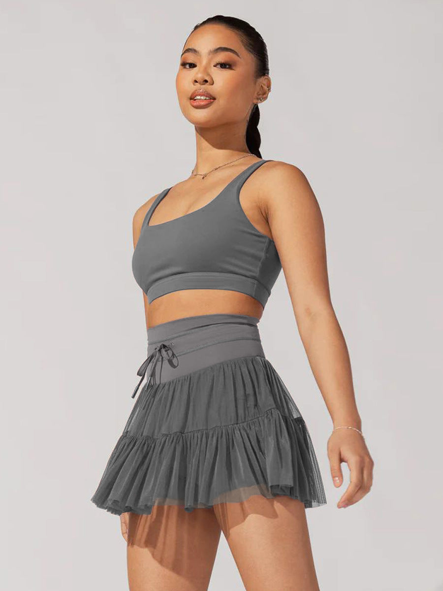 Koyace High Waist Lace-up Pleated Hottie Skirt