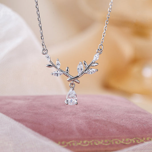 Koyace Laurel Goddess Diamond Pendant Necklace